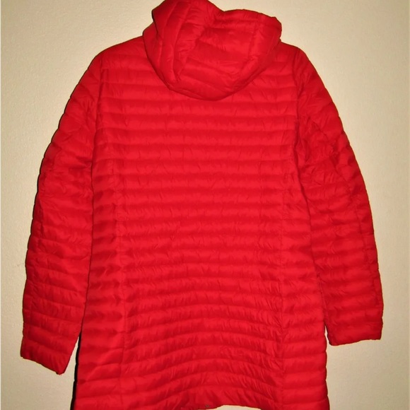 *Geschallino Women's Red Quilted Puffer Coat Jacket XL NWT - Picture 2 of 3
